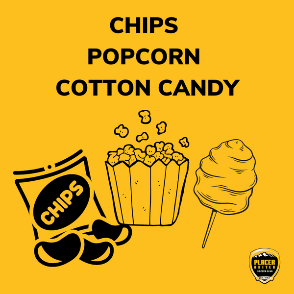 Chips | Cotton Candy | Popcorn